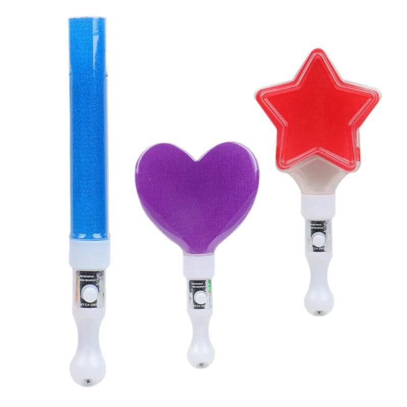 Star Fluorescent Stick Concert Props Five-Pointed Star Support Stick Kindergarten Performance Props Love Luminous Stick Direct Sale