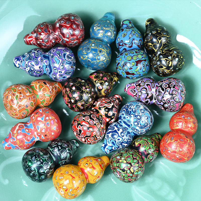 Производитель оптом Лаковые черные сандаловые тыквы размер 3.0 аксессуары DIY подвеска для шеи с антикварной цепочкой для мобильного телефона