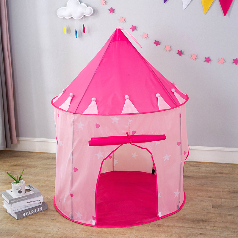 Детская палатка для игр в помещении оптом Кросс-бордерный принцессы принца замок юрта в форме сердца складной игровой домик