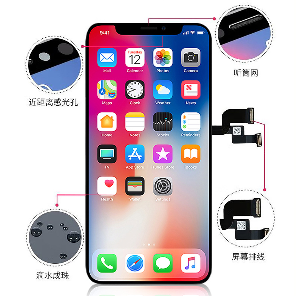 For Apple iPhone xsmax XR 14plus 13 12Promax 11 X JK Screen Assembly