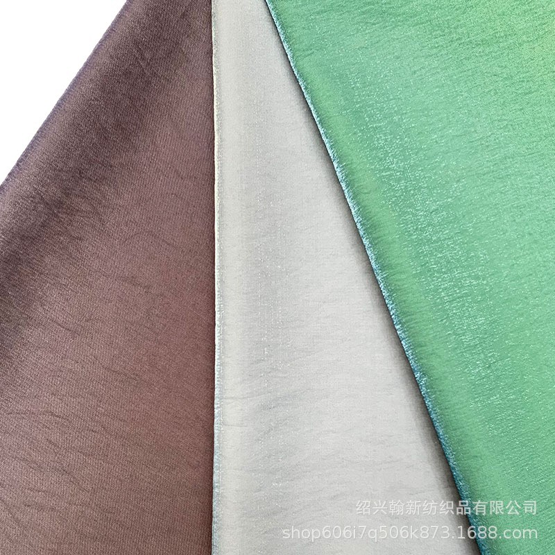 Source Factory Ready-Made Woven Polyester Brocade Glitter Satin Windbreaker down Jacket Cotton Jacket Bag Fashion Fabric