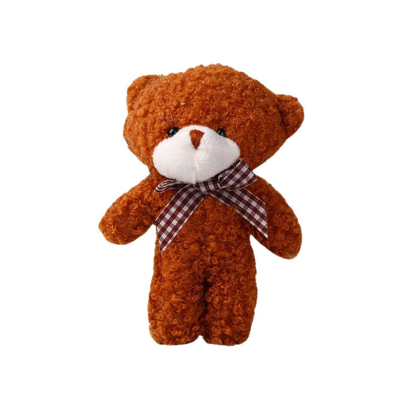 New Cute Bear Plush Toy with Bow Tie Teddy Bear Children's Doll Birthday Gift Wholesale