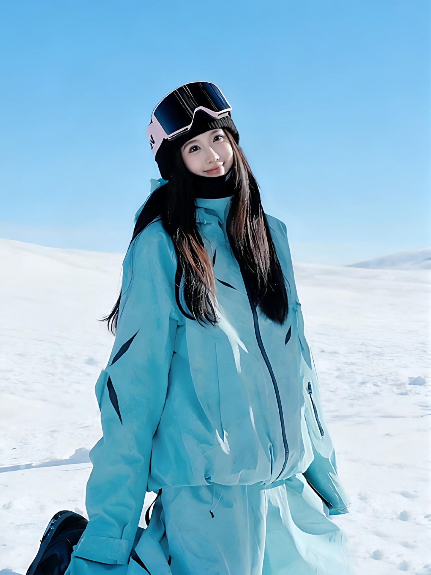 Fuyan Green Ski Suit Set for Men and Women, 2025 Winter New Style, Outdoor Windproof and Waterproof Snowboard Couple's Snow Jacket