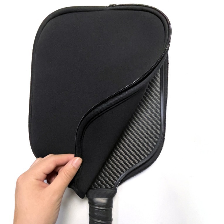 Diving material beach racket cover waterproof racket cover table tennis racket cover bag zipper pick racket cover