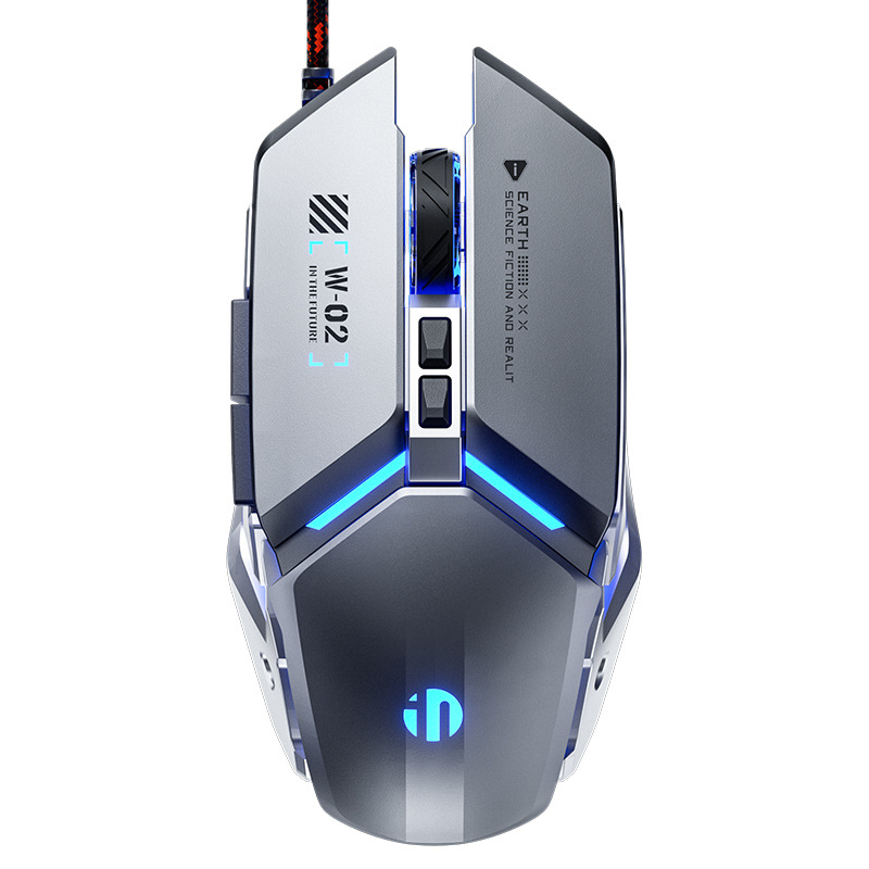 INPHIC INFIK W2 Wired Mouse E-Sports Game Macro Definition Luminous Office Desktop Laptop