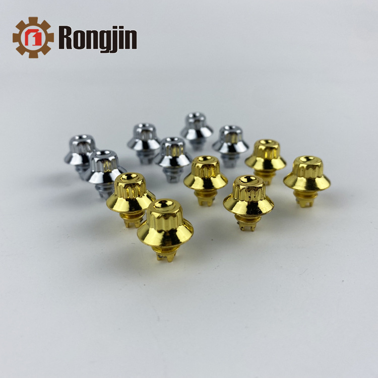 6.9mm Abs Electroplated Bright Black Gold Car Hub Decorative Nails