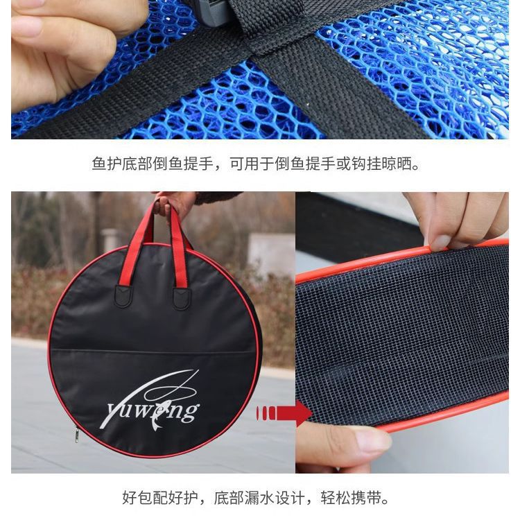 Wholesale fish protection bag multifunctional fishing bag portable canvas side pocket round square waterproof wear-resistant fishing bag