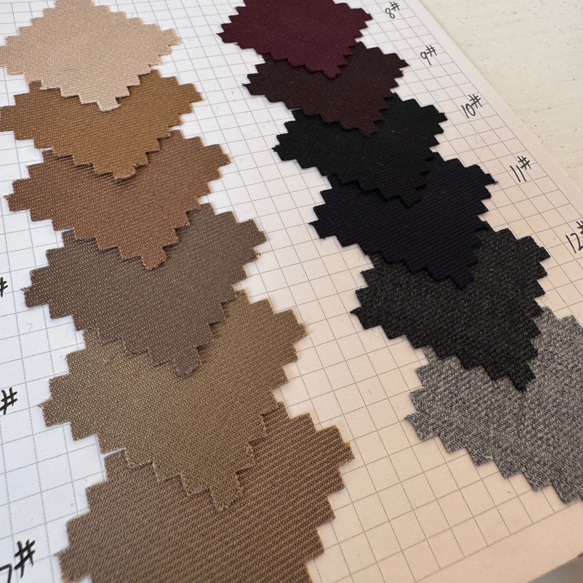 50% Wool 50% Polyester Single-Sided Blended Fine-Spun Plain Suit Pants Woolen Lightweight Fabric Crisp 420g Fashion Woolen