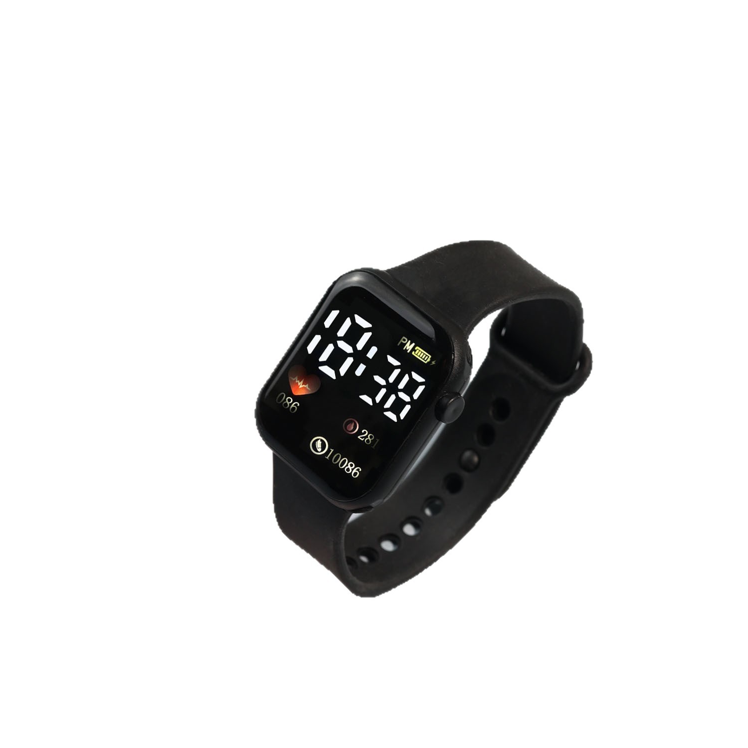 Spot Y1 Heart Led Digital Watch Fashionable Casual Primary and Secondary School Students Square Outdoor Waterproof Digital Watch