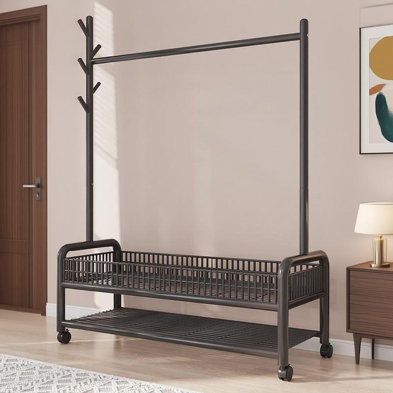 Простой напольный сушилка для одежды, для аренды в комнате, для сушки одежды на балконе, вешалка для пальто, полка для дома и спальни