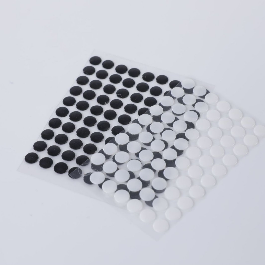 Adhesive Round Mouse Silicone Foot Pads Anti-Collapse Wear-Resistant Black Milky White Anti-Slip Rubber Pads 6*0.5 Manufacturer Wholesale