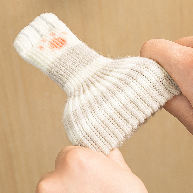 Property Door Handle Protective Cover Thickened Wall Anti-collision Toilet Door Lock Door Handle Winter Knitted Anti-collision Pad