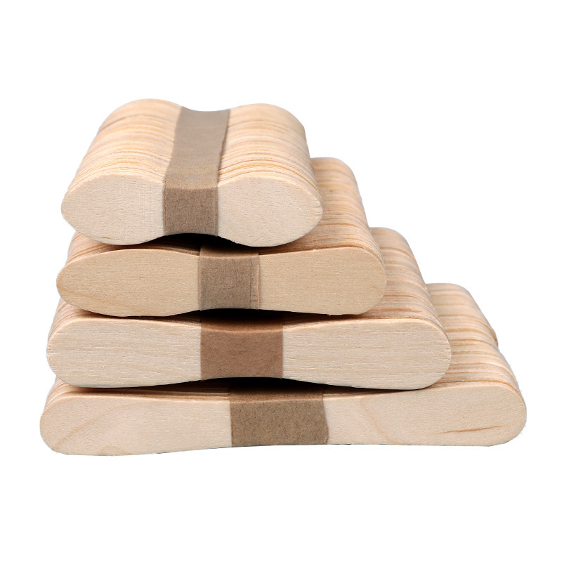 Одноразовая деревянная ложка для десертов и мороженого с длинной ручкой, ложка для торта, фруктового салата, холодных напитков