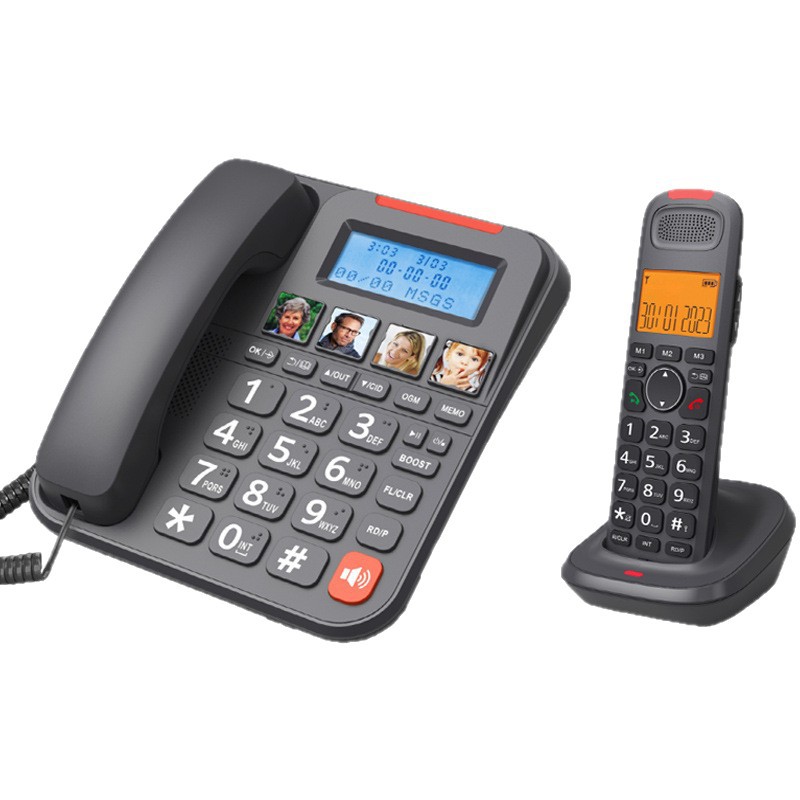 D2015 Cordless Telephone Mother Machine Business Office Home Handheld Telephone Digital Cordless Telephone Low Radiation
