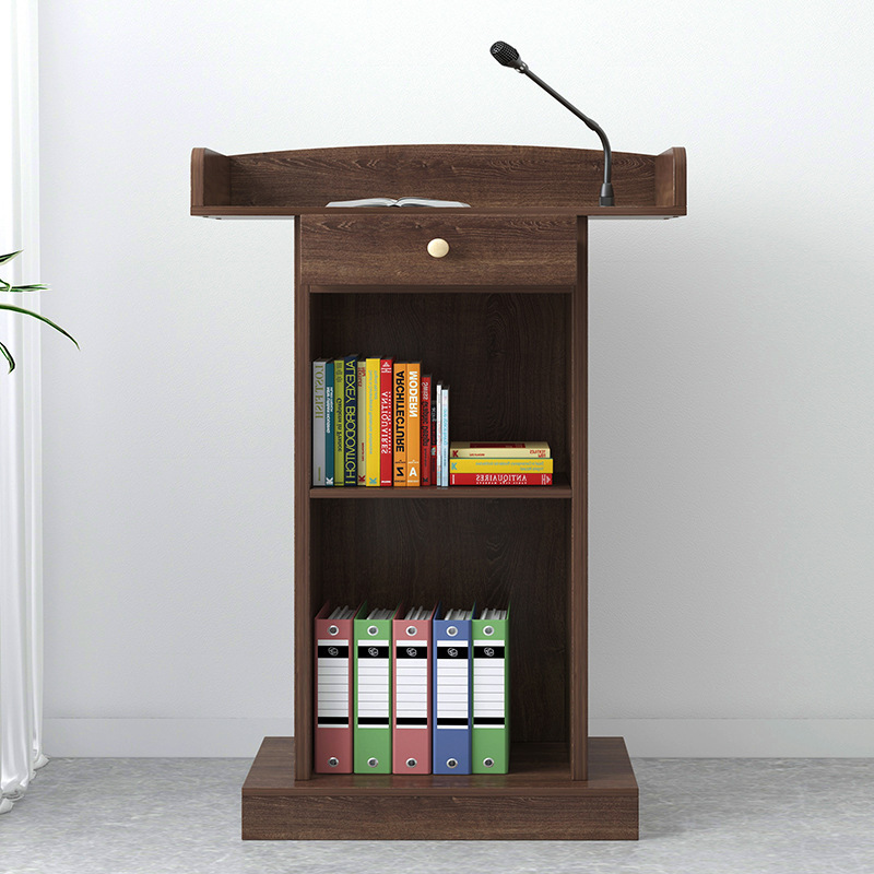 Speech Desk, Podium, Emcee Desk, Lecture Table, Simple Modern Welcome Desk, Reception Desk, Consultation Desk, Host Desk