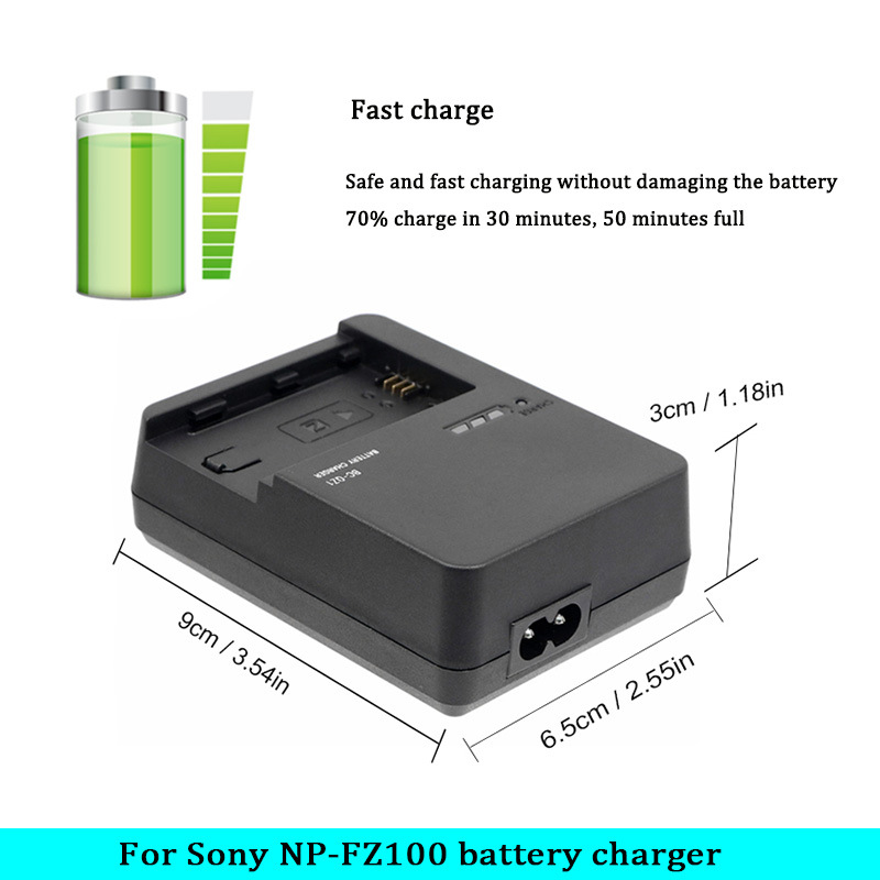 Suitable for Sony digital micro SLR camera charger BC-QZ1 charging NP-FZ100 battery seat charging