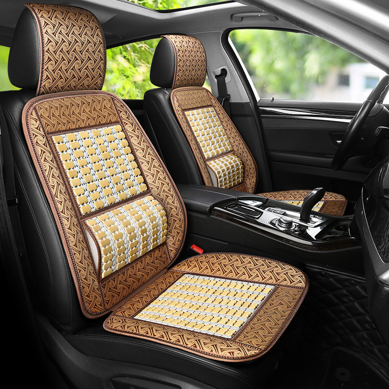 Summer bamboo car seat cushion Wuling Rongguang double row seat cover light small card Liuzhou Wuling van truck Universal