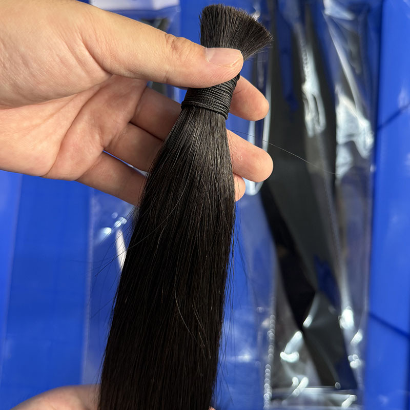 Real Hair Extensions with Crystal Thread, Seamless Invisible Hair Extensions, Self-Extended Human Hair Straight Hair Wigs