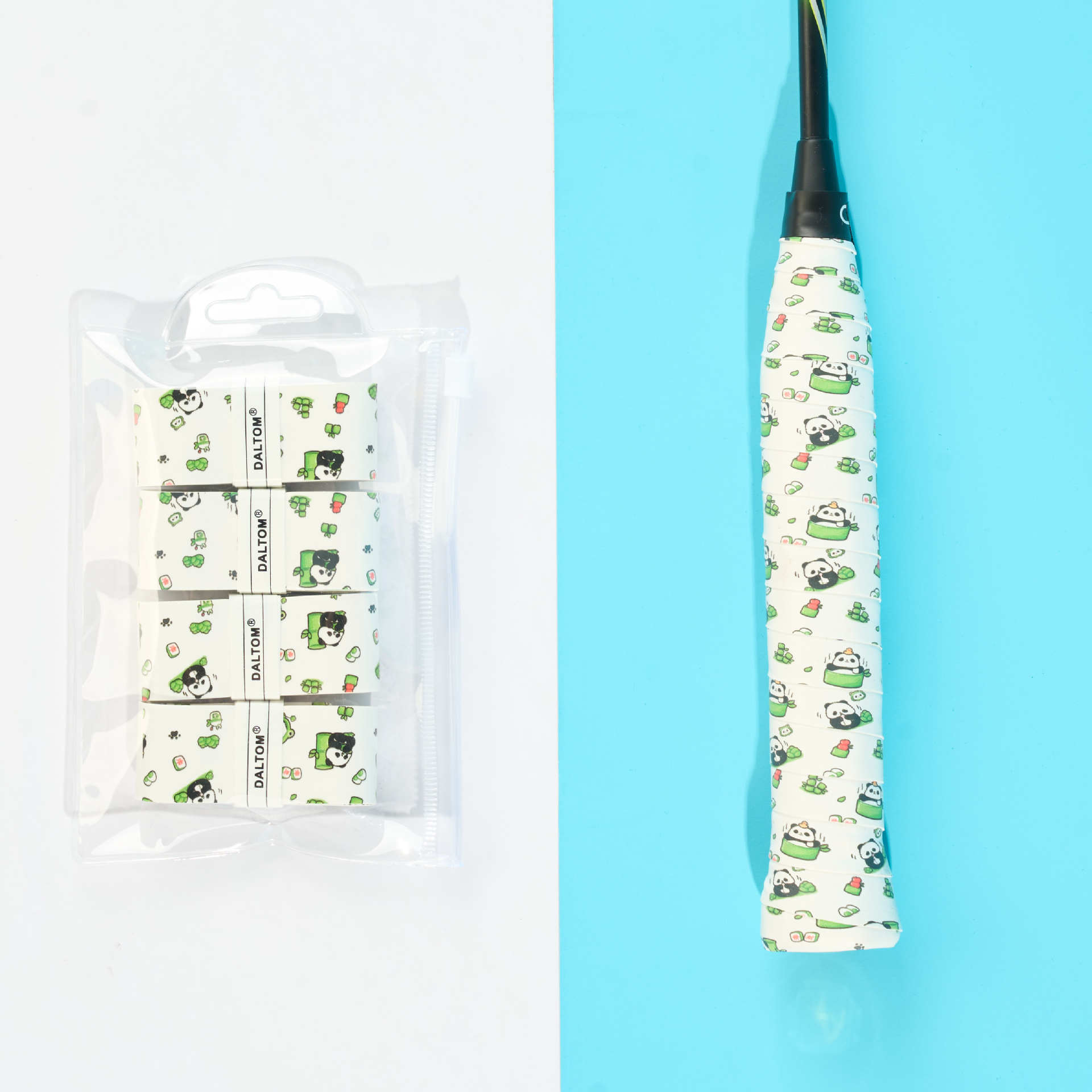 Badminton hand glue sweat-absorbent non-slip tape waxy glue cartoon tennis racket hand glue soft soft glue pico ball hand glue