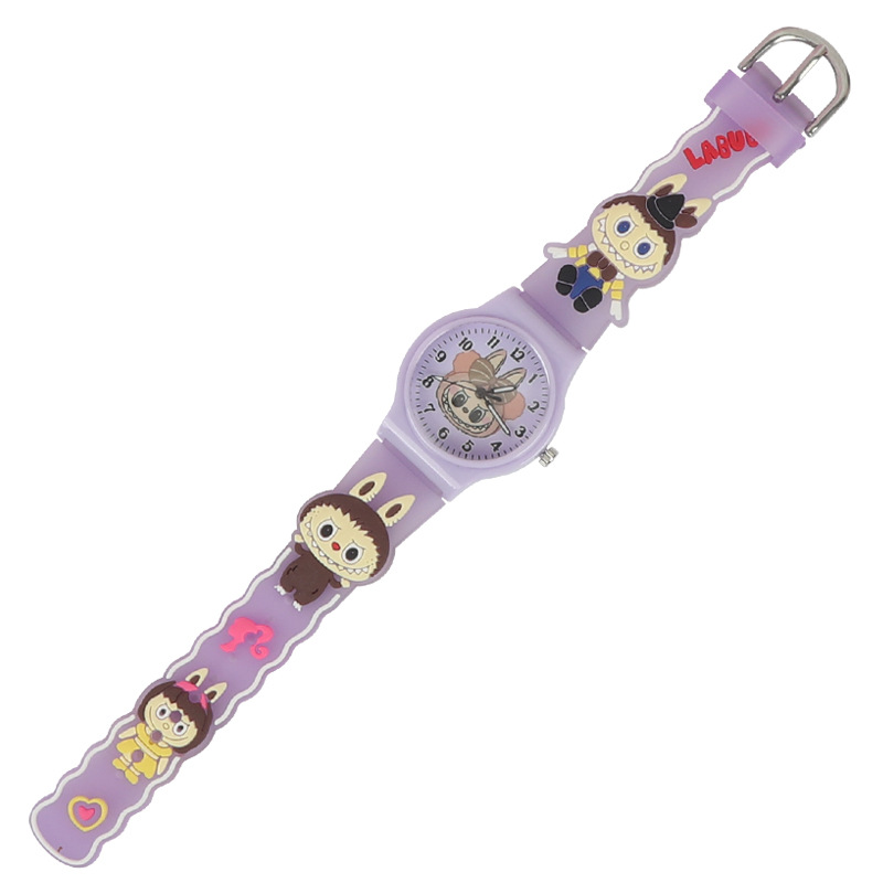 New Labubu Cartoon Children's Watch Primary School Student Pointer Watch Birthday Gift Boy Girl Quartz Watch