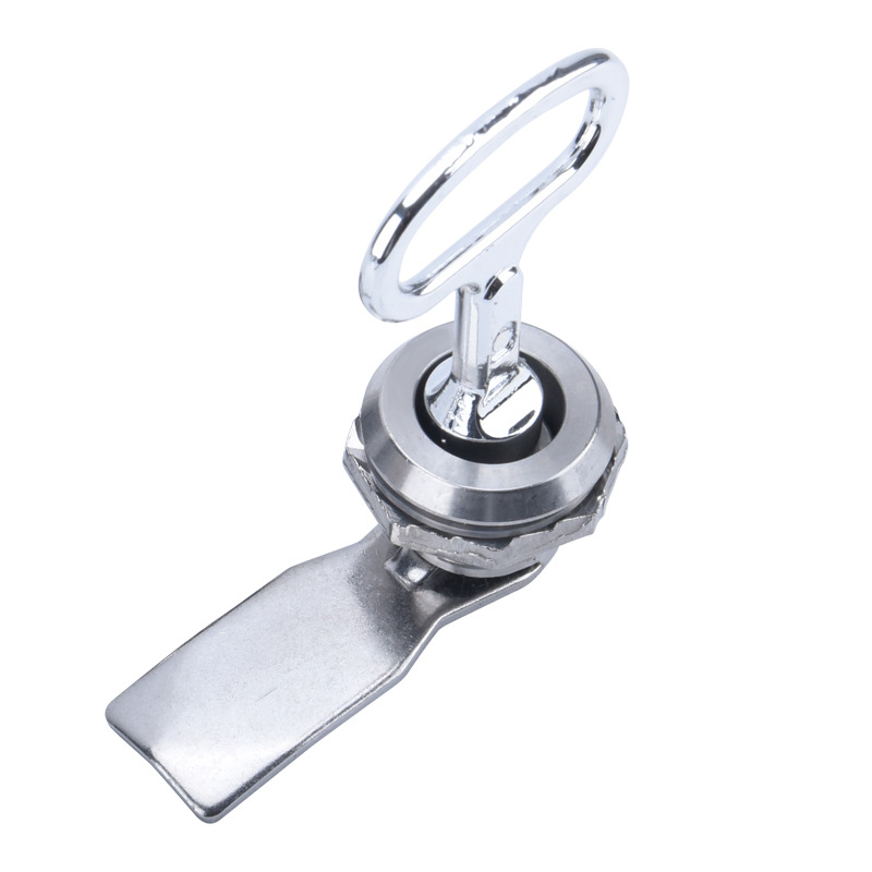 Ms705 Stainless Steel Distribution Box Cylindrical Lock Aluminum Alloy Cabinet Switch Control Cabinet Lock Flat Triangular Cam Lock