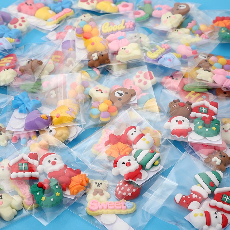 Water Cup Sticker 3D Stereo Sticker Thermos Cup 3D Doll Stereo Soft Glue Resin Buckle DIY Refrigerator Mobile Phone Sticker