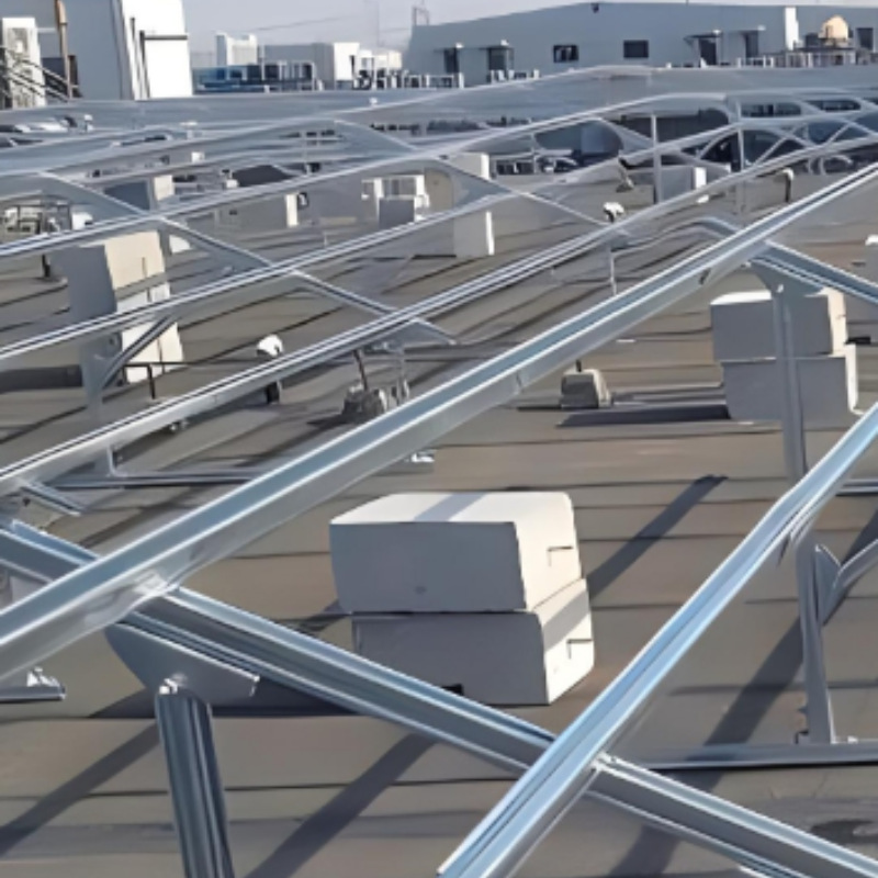 Tianjin Photovoltaic Bracket Assembly Spot Manufacturer Photovoltaic Ground Power Station National Standard Zinc Aluminum Magnesium Solar Power Generation Bracket