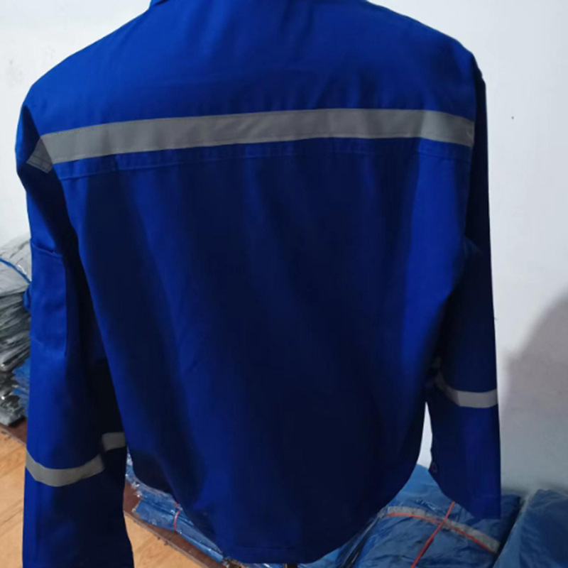 Labor Protection Work Clothes Customized with Reflective Strips and Buttons Suit Men's Export Source Customization