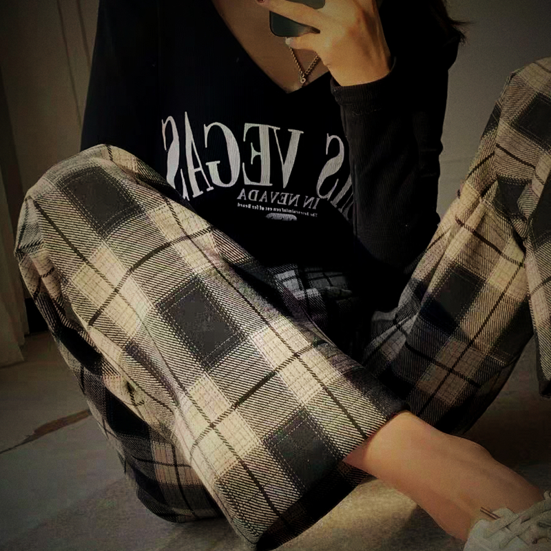 Spring and Summer Pajama Pants Women's Pants Outer Wearable Pants Thin Pants Loose Home Pants Women's Walking Pants Dormitory Pants Anti-mosquito Pants