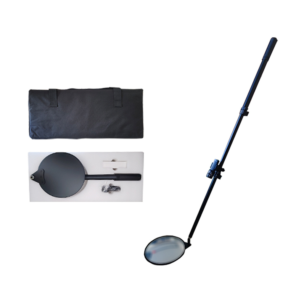 Vehicle Underbody Inspection Mirror Vehicle Maintenance Foreign Body Inspection School Airport Telescopic Detection Convex Mirror with LED Light Wheel