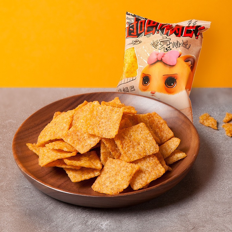 [three squirrels millet rice crust 60g] leisure snacks specialty traditional snacks spicy millet rice crust