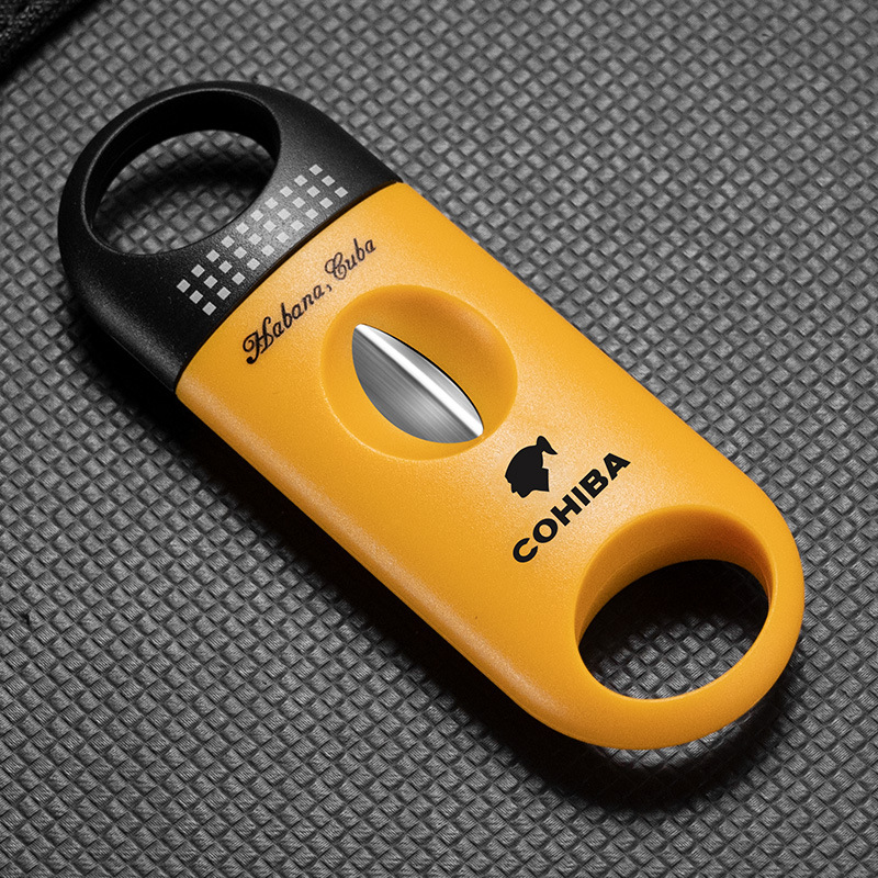 Cigar Scissors, Cigar Cutter, Stainless Steel Portable Cigar Cutter, Sharp Blade, Dual-Purpose Scissors, V Scissors + Flat Scissors