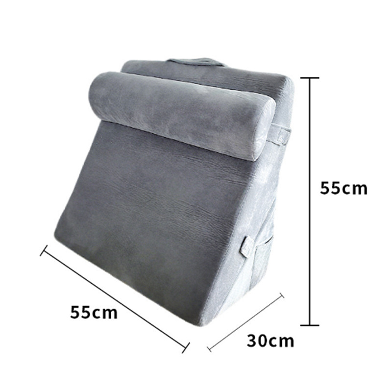 Bedside Gastric Acid Anti-Reflux Triangle Cushion Slope Backrest Recliner Cushion Elderly Bed Pillow Can Be Customized Wedge-Shaped