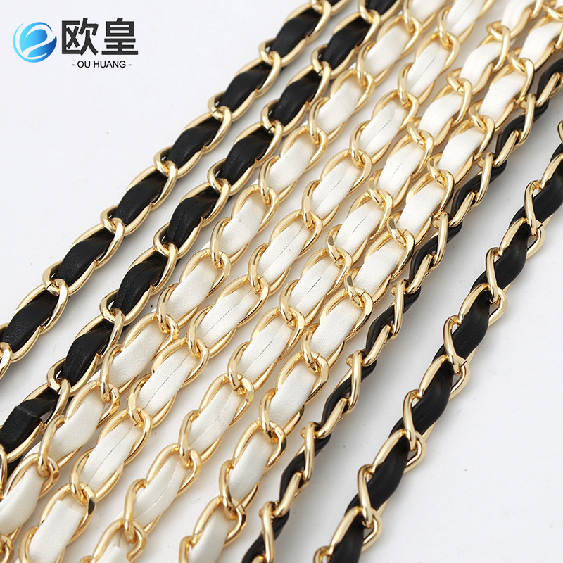 Bag Chain Accessories Chanel Style Wearing Leather Bag Chain Bag Belt Backpack Mobile Phone Case Shoulder Strap Crossbody Strap Metal Chain