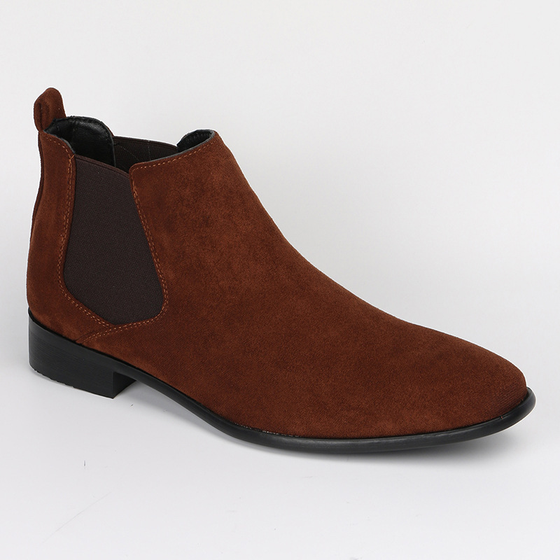 Men's Chelsea Boots Small Square Toe Men's Shoes All-match Fashion Men's Ankle Boots