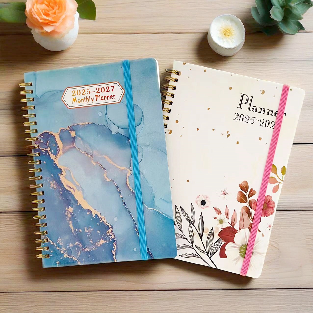 2025-2027 Amazon Planner English A5 Month Plan Notepad Schedule Hardcover Notebook