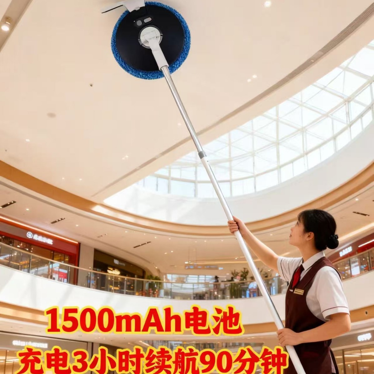 Traceless Smart Wireless Electric Cleaning Tool Can Wipe Glass, Clean Windows, Mop Floors, Scrape Ceilings, and Give as a Gift