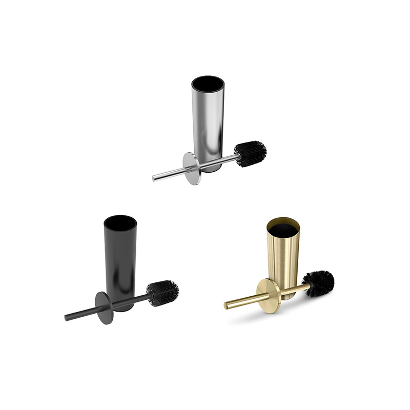 Stainless Steel Toilet Brush Bathroom Toilet Cleaning Brush Wall-Mounted Toilet Brush Holder Toilet No Dead Corner Cleaning Brush