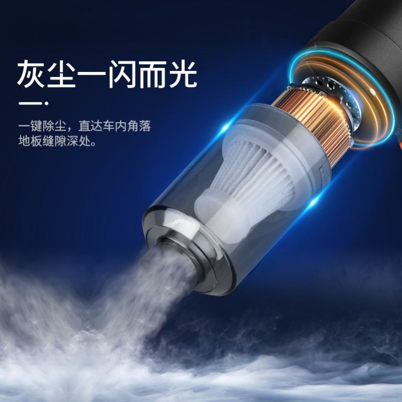 Household Two-In-One Rechargeable Car Vacuum Cleaner Car Portable Small Handheld Mini Dust Collector Motorcycle Rear Seat