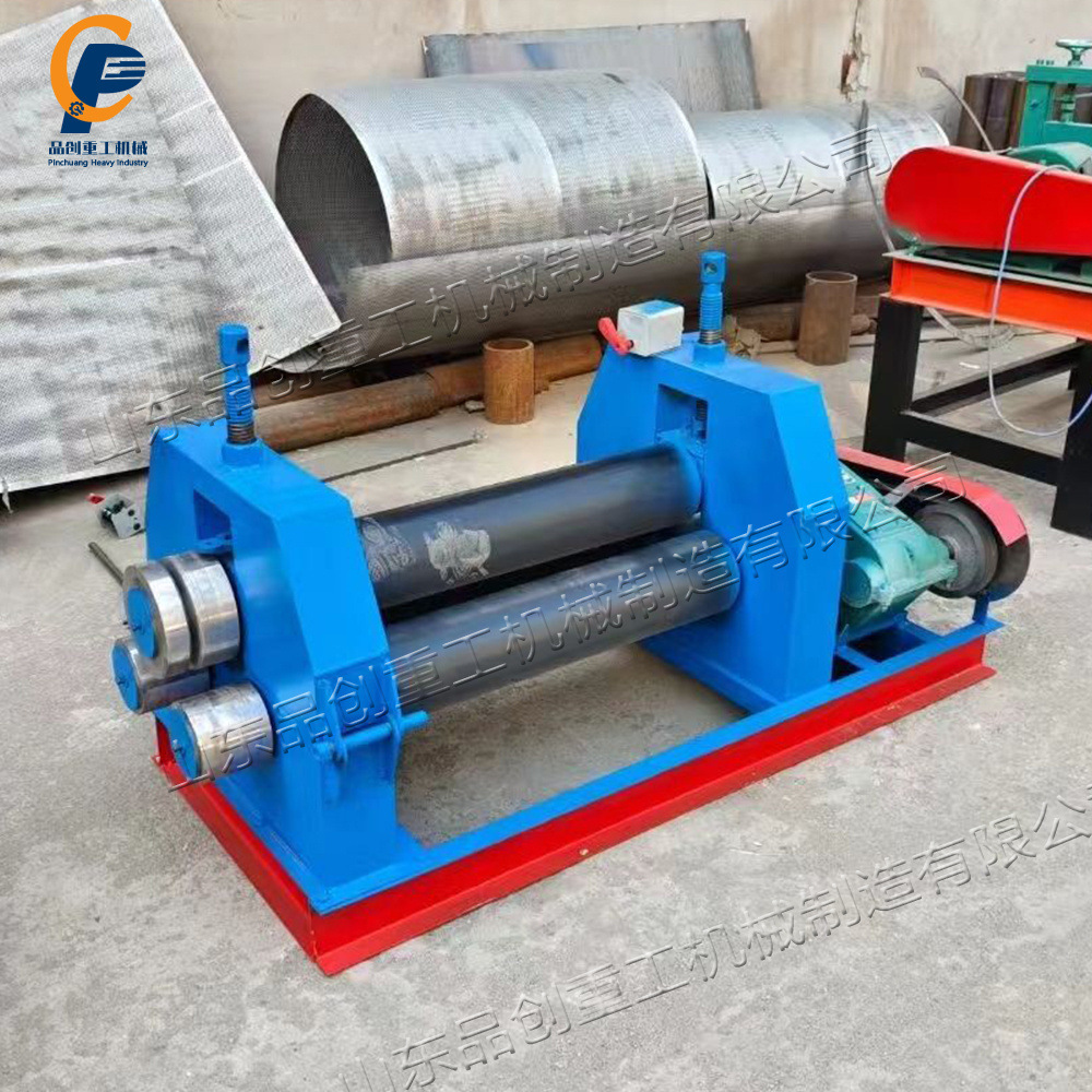 Three-Roll Sheet Metal Rounding Machine Sheet Metal Forming and Rounding Equipment Symmetrical Iron Plate and Aluminum Plate Rounding Machine