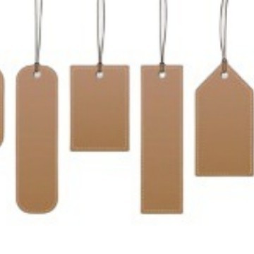 Rectangular Clothing Paper Tags, Clothing and Underwear Hang Tags, Men's and Women's Clothing Kraft Paper Tags, Custom Clothing Tags