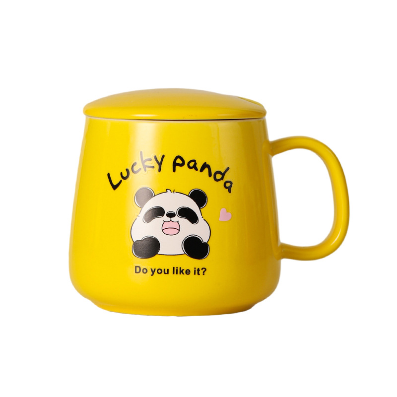 Mug Coffee Cup with Lid Set Practical Opening Gift Small Gift Box Ceramic Cup Souvenir Return Gift