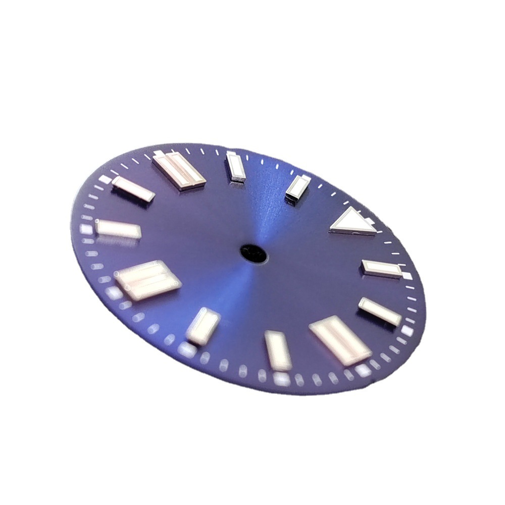 Watch dial sun pattern strip nail dial green luminous dial suitable for NH35 8215 2836 automatic movement