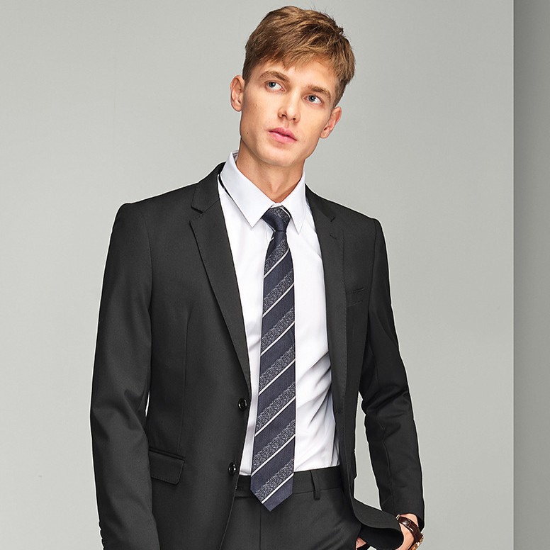 033 Business Formal Slim Small Suit Interview Groom Wedding Dress Professional Suit Jacket Men's Suit