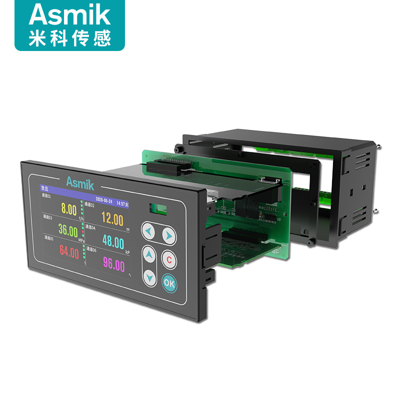 Multi-Channel paperless recorder flow pressure electricity multi-channel temperature inspection instrument color screen temperature and humidity recorder