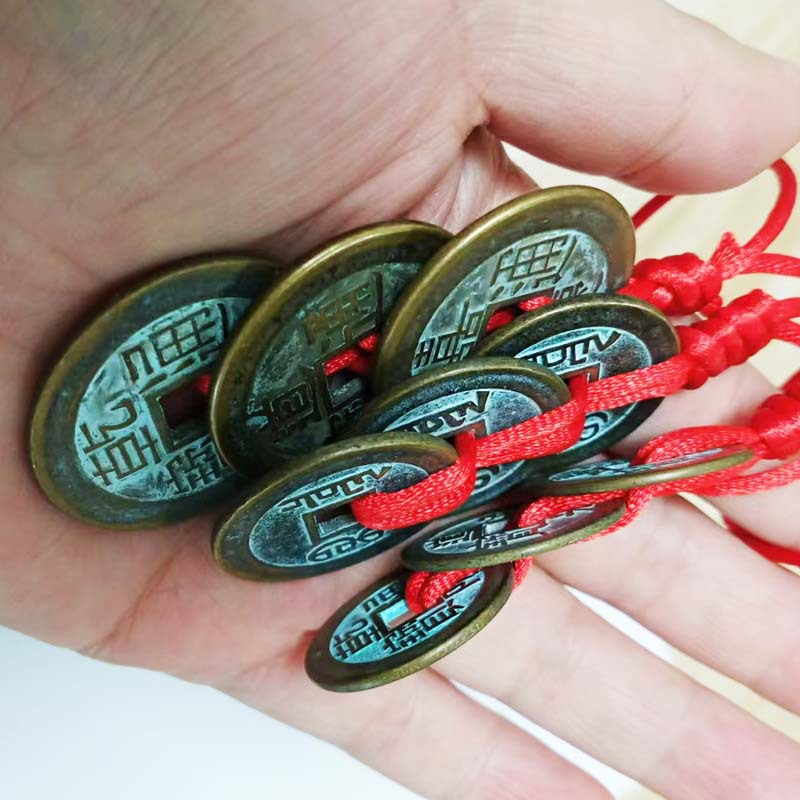 Five Emperors Money Qian Daojia Copper Coin Thickened and Enlarged Retro Crafts Auspicious Pendant