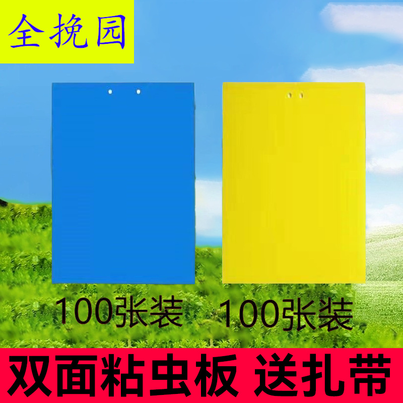 Yellow Sticky Trap Board Double-Sided for Greenhouse Orchard Home Use Insect Trap Board Blue Insect Trap Board Sticky Trap Board Blue Board Thrips Sticker
