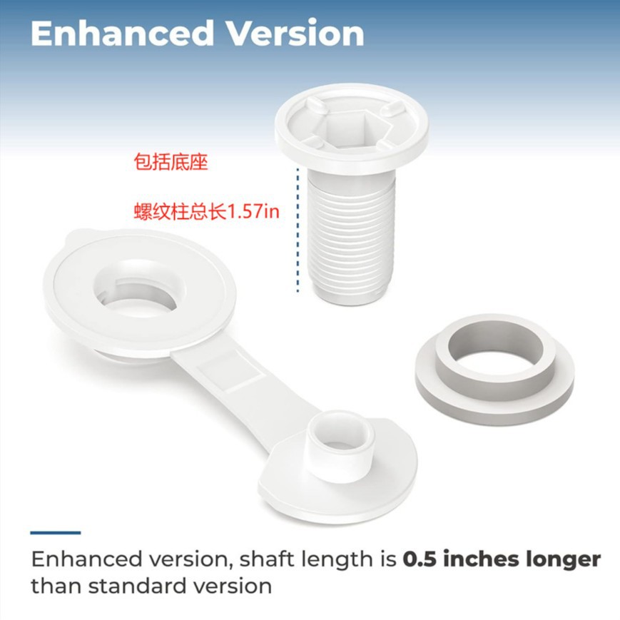 Coleman Cooler Drain Plug Assembly 1 Inch 1.5inch Shaft Length, for Coleman Kohler