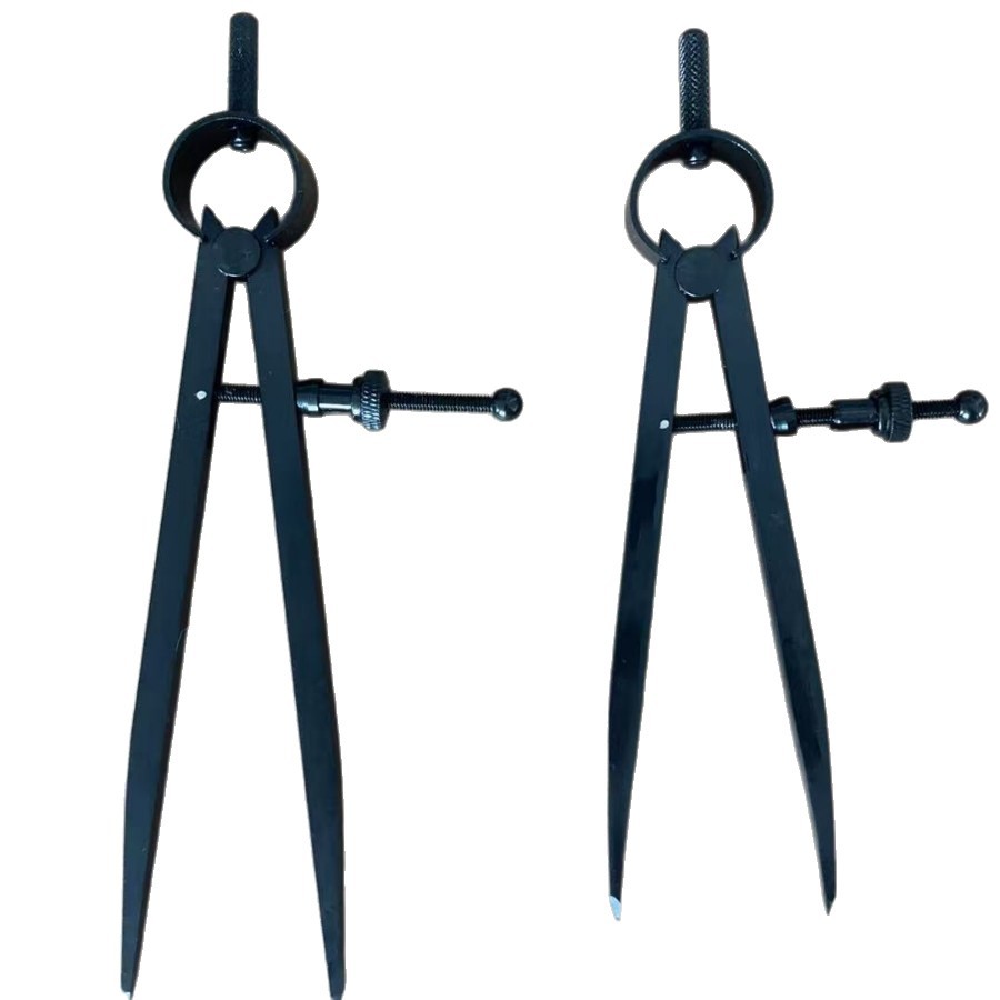 Leather Creaser 125mm Compass 5" Machine Cutting Arc Dividing Gauge Carbon Steel Blackened 6inch Spring Type Dividing Gauge