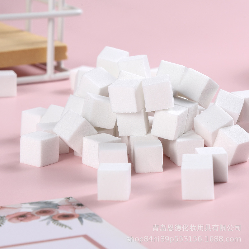Manicure Patting Glue Sponge Tool Mini Tofu Block Patting Cotton Small Square